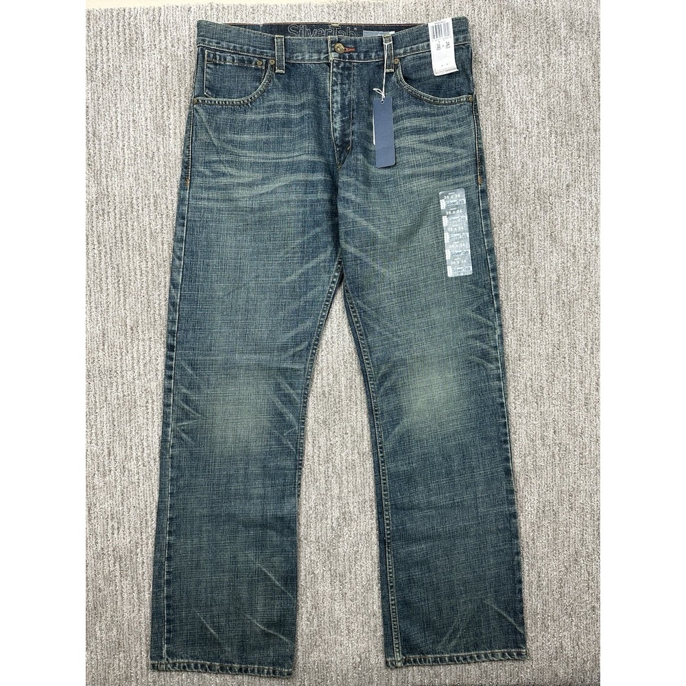 NWT VTG Levi's SilverTab Boot Cut Jeans Men's 36x34 (Fits 37x35) Bootcut Y2K